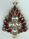 Christmas Tree Pin with Swarovski Rhinestones